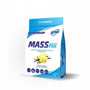 6PAK Mass PAK 1 kg o smaku waniliowym