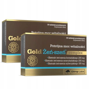 2x Olimp Gold Żeń-szeń complex 30 tabletek