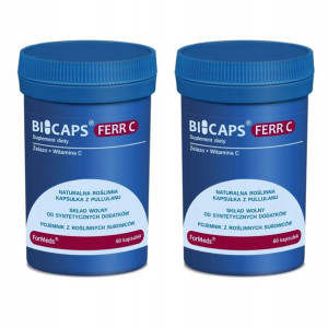 2x ForMeds Bicaps Ferr C Żelazo z Witaminą C 60kap