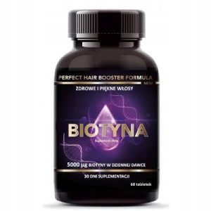 Intenson Biotyna 60 tabletek Włosy Skóra Paznokcie
