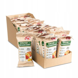 32x Crispy Natural Suszone Chipsy Brzoskwinia 12g