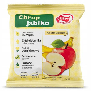 Crispy Natural Jabłko z przecierem bananowym 18g