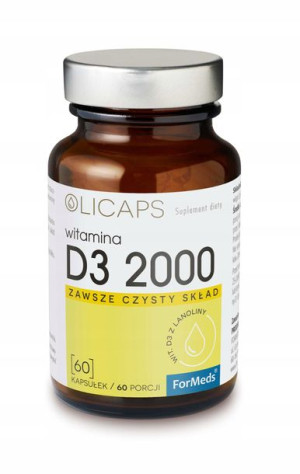 ForMeds Olicaps Witamina D3 2000 iu 60 kapsułek