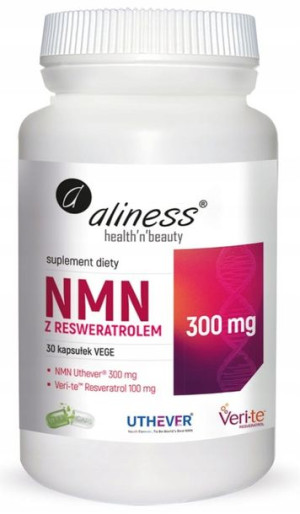 Aliness NMN z resweratrolem 300 mg 30 kapsułek