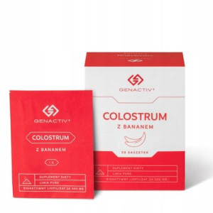 Genactiv Colostrum z bananem 30 saszetek