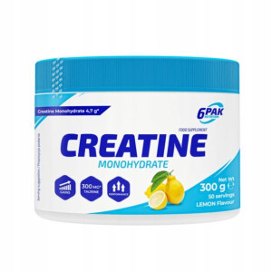 6PAK Creatine Monohydrate Kreatyna cytryna 300g