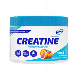 6PAK Creatine Monohydrate Kreatyna grejfrut 300g