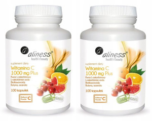2x Aliness Witamina C 1000 mg plus 100 kapsułek