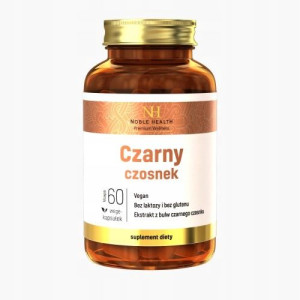 Noble Health Czarny czosnek 60 kapsułek odporność
