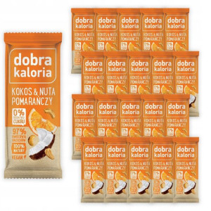 Dobra Kaloria Baton kokos nuta pomarańczy 20x35g