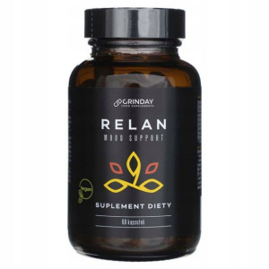 Grinday Relan Mood Support szafran, B6 60 kap