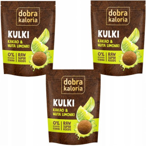 Dobra Kaloria Kulki kakao & nuta limonki 3x65g