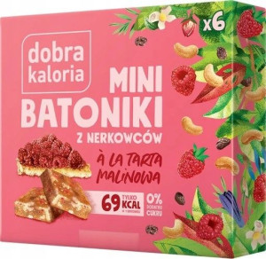 Dobra Kaloria Mini Batoniki z nerkowców tarta mali