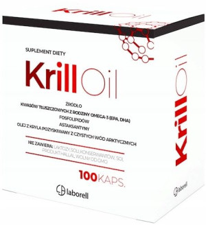 Laborell Krill Oil olej rybi tran 100 kapsułek