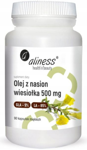 Aliness Olej z nasion wiesiołka 500 mg 90 kapsułek
