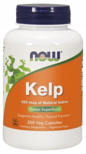 Now Foods Kelp (jod) 325mcg 250 kapsułek