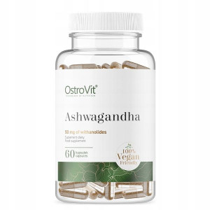 OstroVit Ashwagandha żeń-szeń VEGE 60 kapsułek