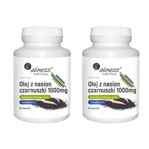 2x Aliness Olej z nasion czarnuszki 1000 mg 60kaps