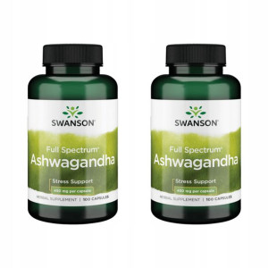 2x Swanson Ashwagandha (żen-szeń indyjski) 100kaps
