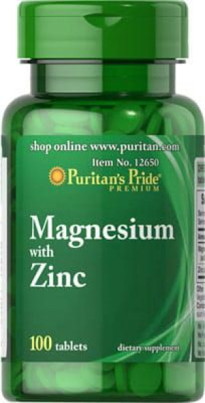 Puritan's Pride Magnez z Cynkiem 100 TESTOSTERON