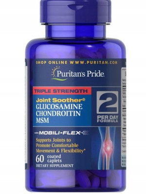 Puritan's Pride 3w1 MSM SKÓRA 60 tab KOŚCI STAWY
