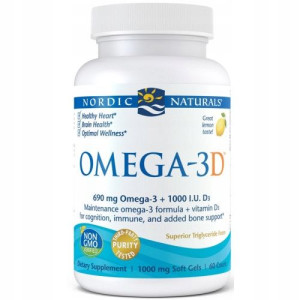 Nordic Naturals - Omega-3D 60k ODPORNOŚĆ 690mg