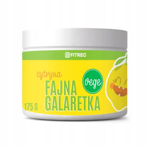 FitRec Fajna Galaretka Vege Cytryna bez cukru 175g