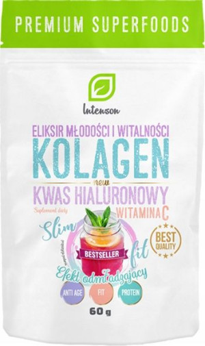 Intenson Kolagen Witamina C Kwas Hialuronowy 60g
