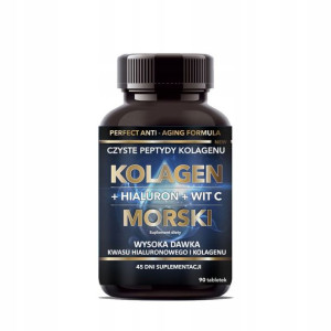 Intenson Kolagen Morski Kwas Hialuronowy Wit C 90