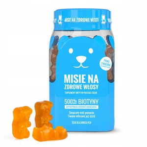 Noble Health Misie na zdrowe włosy biotyna miedz