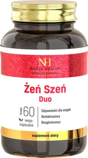 Noble Health Żeń szeń DUO stres 60 kapsułek