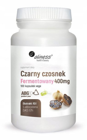 Aliness Czarny Czosnek Fermentowany 400 mg 100K