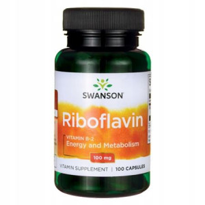 Swanson Witamina B-2 Ryboflawina 100 mg 100 kaps