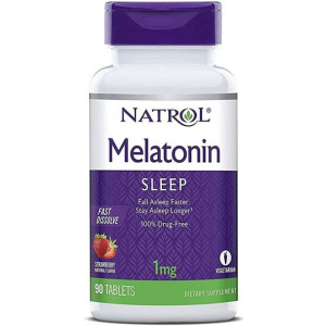 Natrol Melatonina 1mg szybkie rozpuszczanie 90 tab