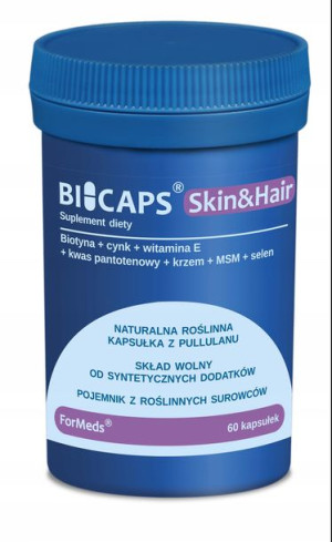 ForMeds BICAPS CYNK biotyna MSM bambus PANTOTENOWY