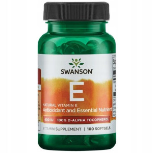 SWANSON Witamina E 400IU NATURALNA 100 kaps.