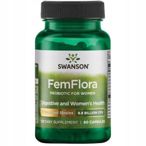SWANSON FemFlora PROBIOTYK DLA KOBIET x 60 kaps.