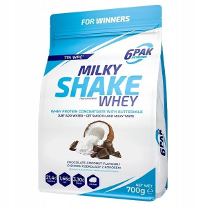 6PAK Milky Shake Whey 700g Białko na odchudzanie