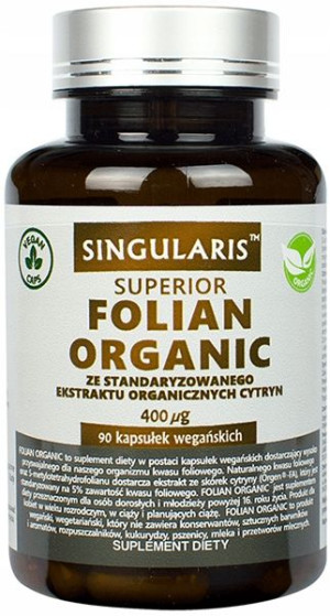 Singularis Superior Folian Organic 400mcg 90kaps.