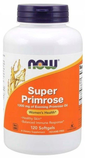 Now Foods Super Primrose Wiesiołek Skóra GLA 120k