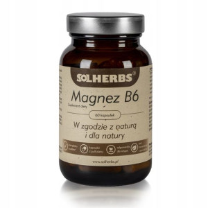 Solherbs Magnez B6 60 kapsułek na stres i nerwy