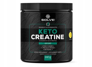 SolveLabs Kreatyna Keto Creatine 240g cytrynowa