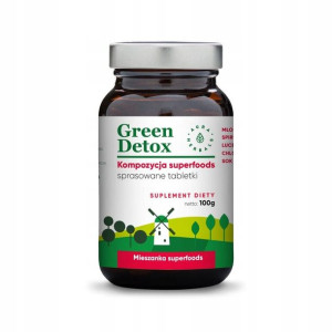 Aura Green Detox moringa spirulina lucerna 75 tab