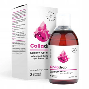 Aura Colladrop Kolagen Biotyna Cynk Selen 500ml