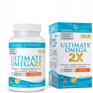 Nordic Naturals Ultimate Omega 2X + D3 2150Mg 60k