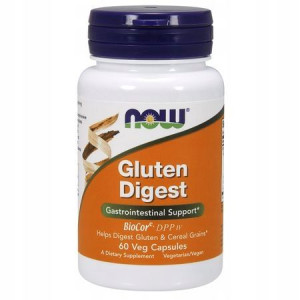 NOW Gluten Digest Enzymy na Trawienie Glutenu 60k
