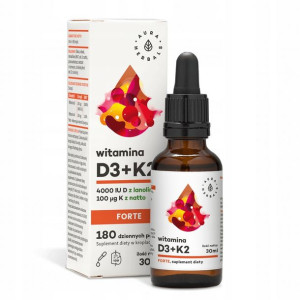 AURA Witamina D3 4000IU + K2mk7 100mcg Forte 30ml