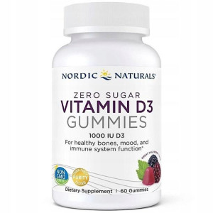 Nordic Naturals Witamina D3 60 żelek bez cukru