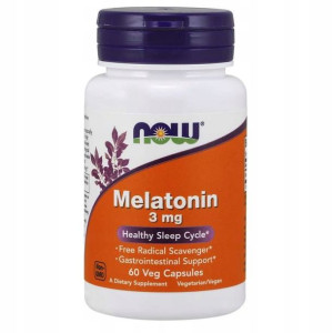Now Foods Melatonina 3mg Sen Regeneracja 60 Kaps