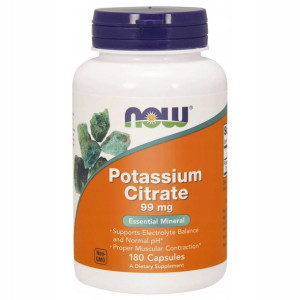 Now Foods Cytrynian Potasu 99mg Czysty Potas 180k